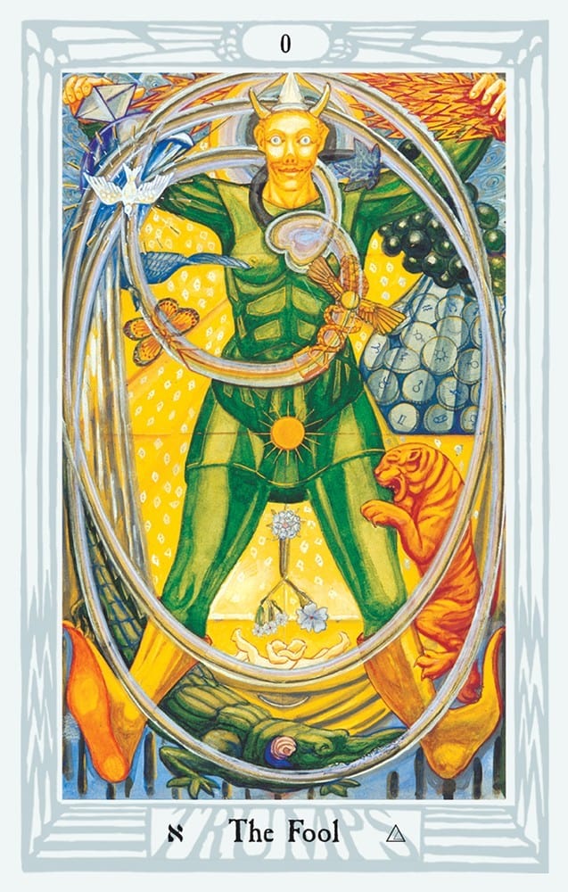 Crowley Thoth Small Tarot Deck - Authentic 78-Card Divination Set for Beginners & Professionals | Perfect for Love Readings, Spiritual Guidance & Meditation Practice