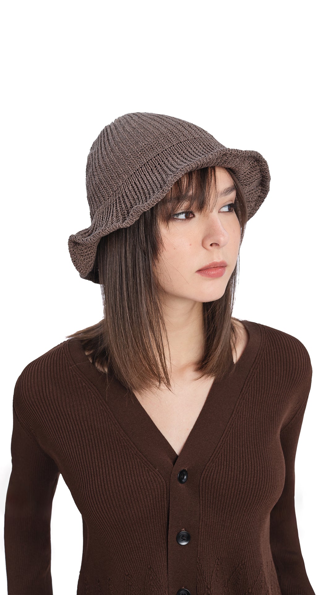 Stylish Knitted Cloche Bucket Hat for Women - Winter Warm Beanie & Fashion Accessory - Perfect for Outdoor Activities, Travel, and Daily Wear