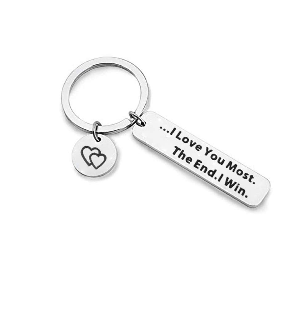 Personalized Couple Keychain Set - Romantic Anniversary, Birthday & Wedding Gifts for Him and Her - Perfect for Wifey & Hubby - Ideal Gift for Couples, Valentine's Day & Special Occasions