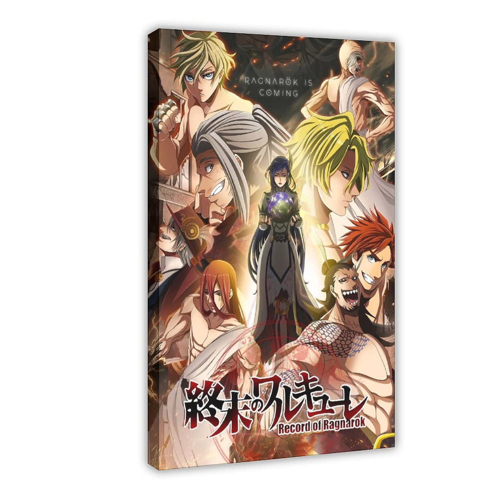 Record of Ragnarok Anime Canvas Poster - 24x36inch (60x90cm) Wall Art for Bedroom, Office & Game Room Decor - Perfect Gift for Anime Fans & Manga Lovers - Framed Sports Landscape Artwork
