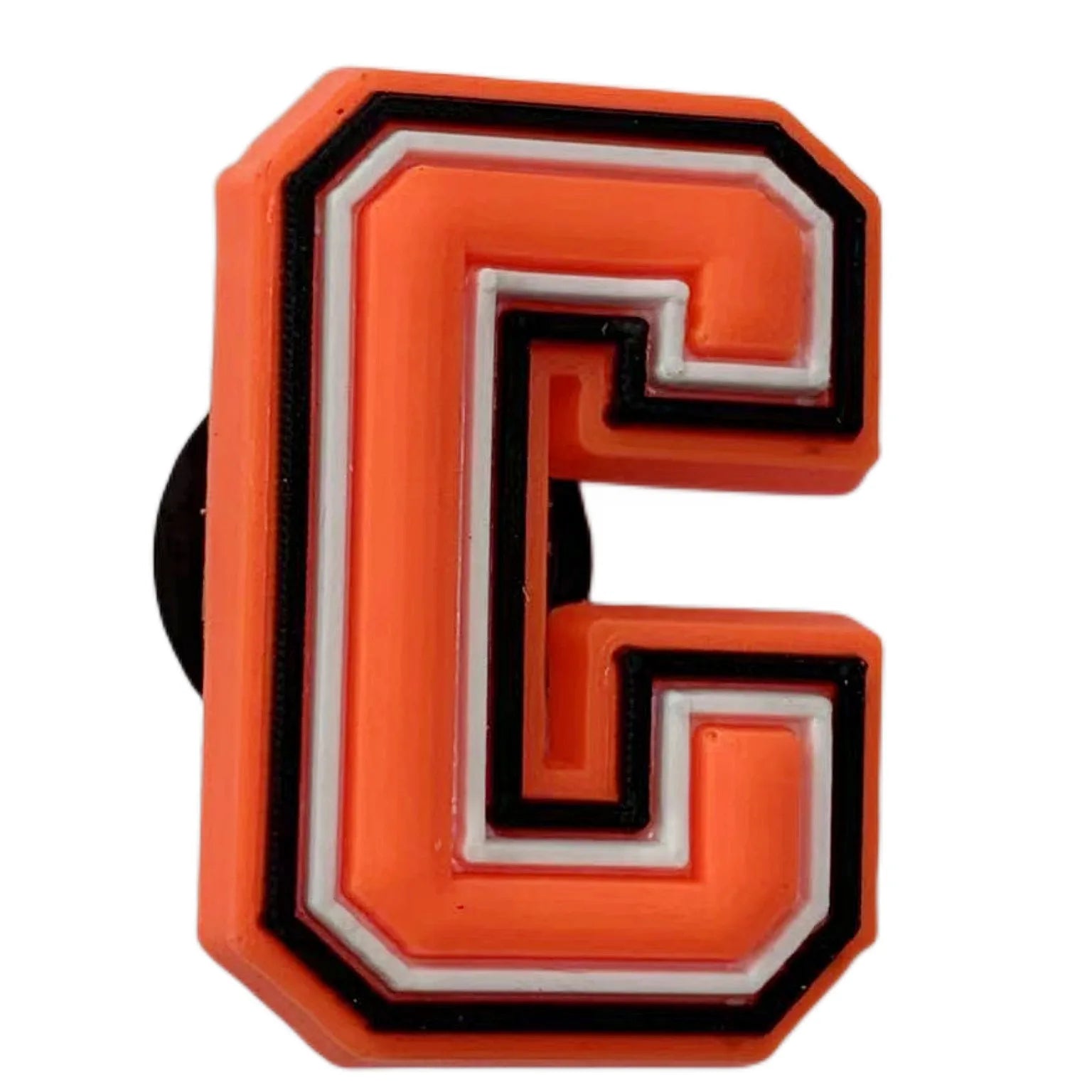 Orange Letter Shoe Charms for Crocs - Fun Decorative Pins for Women, Men & Kids - Perfect for Sandals, Clogs, Jeans & Shoes - Great for DIY Fashion & Gifts