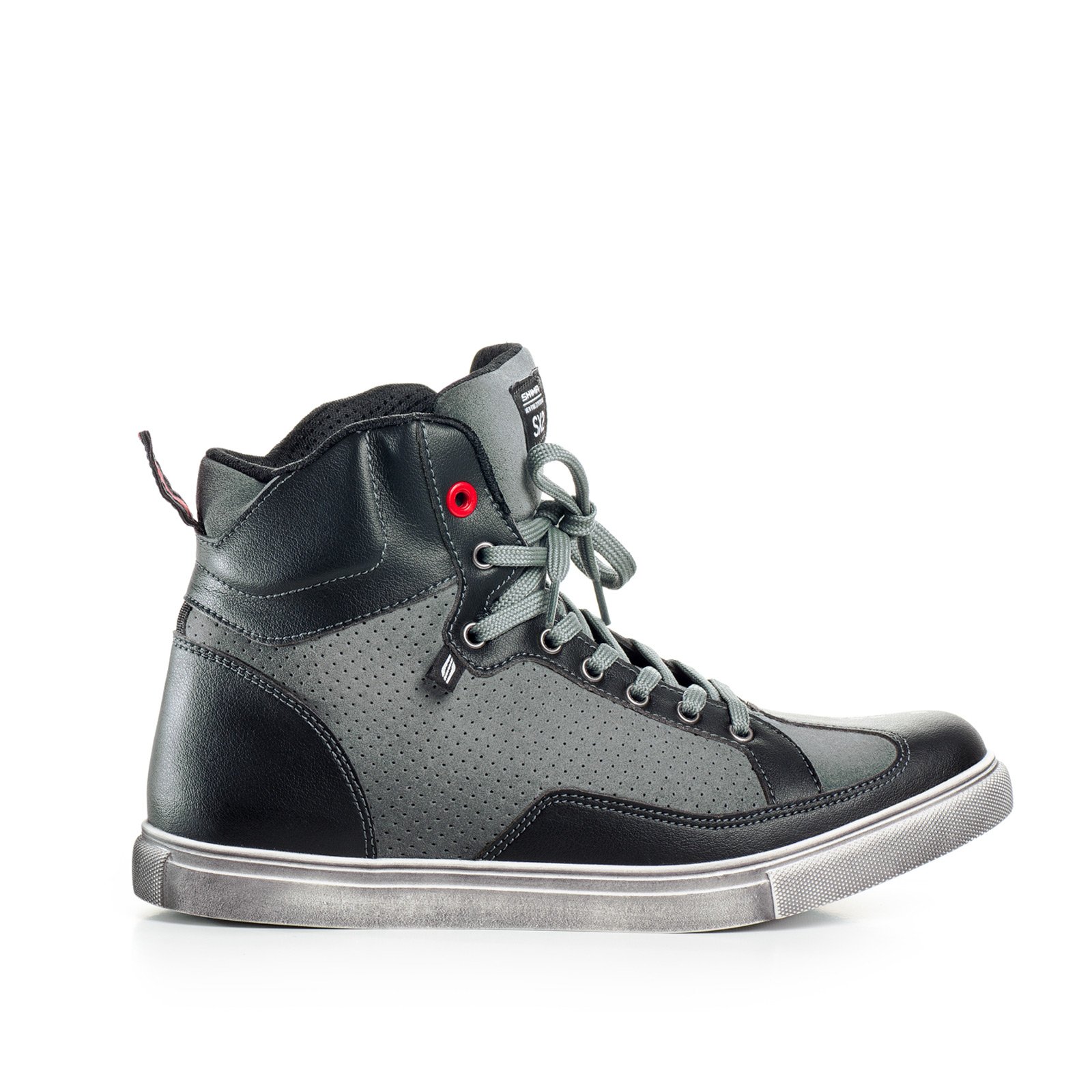 SHIMA SX-2 Men's Motorcycle Riding Shoes - Genuine Leather, Breathable & Reinforced Street Bike Boots with Ankle Protection | Perfect for Urban Commuting & Long-Distance Touring