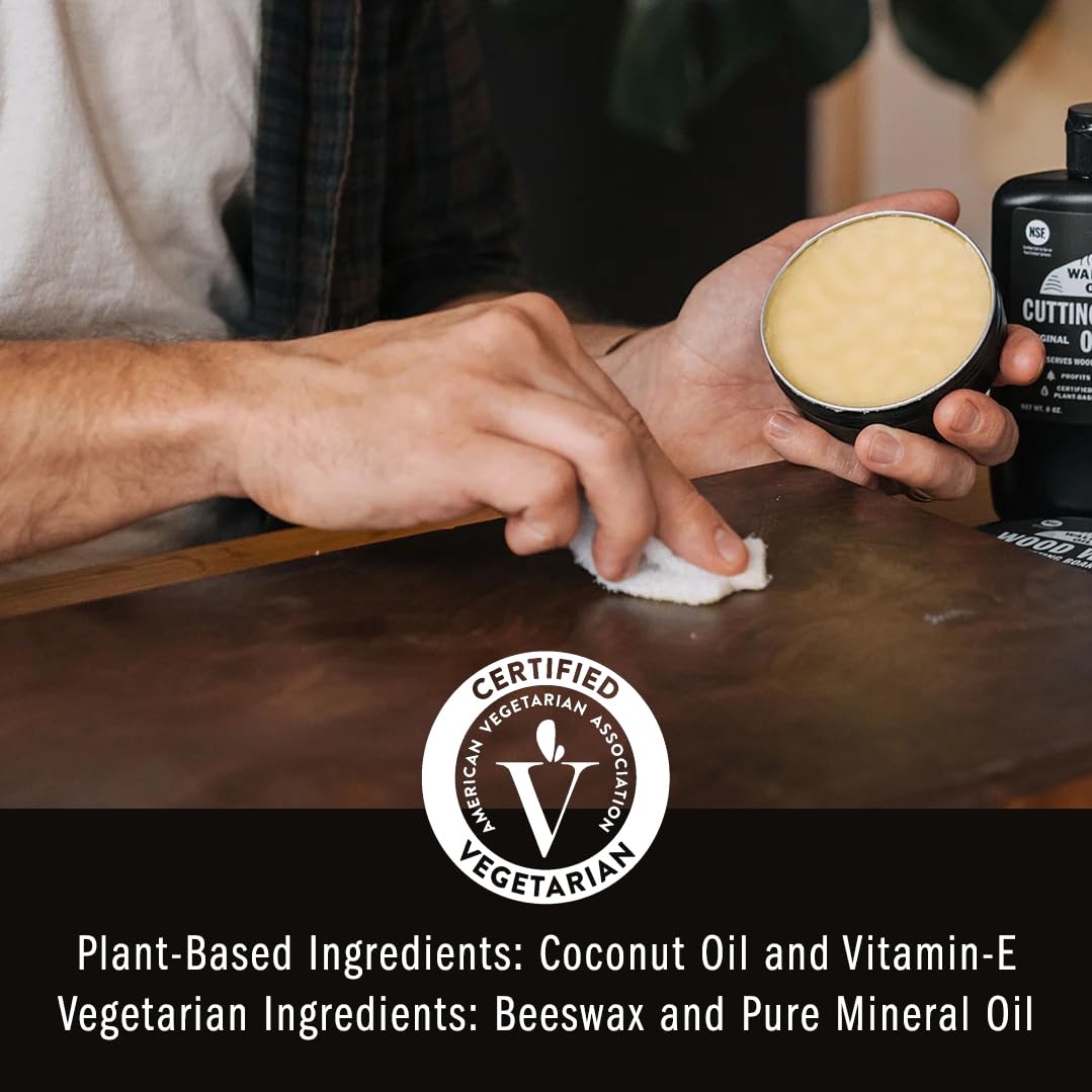 Premium WALRUS OIL - Food-Safe Cutting Board Oil & Wood Butcher Block Conditioner, 128 oz (1 Gallon) Jug - Natural Wood Finish & Protection for Kitchen Countertops, Charcuterie Boards & Wooden Utensils