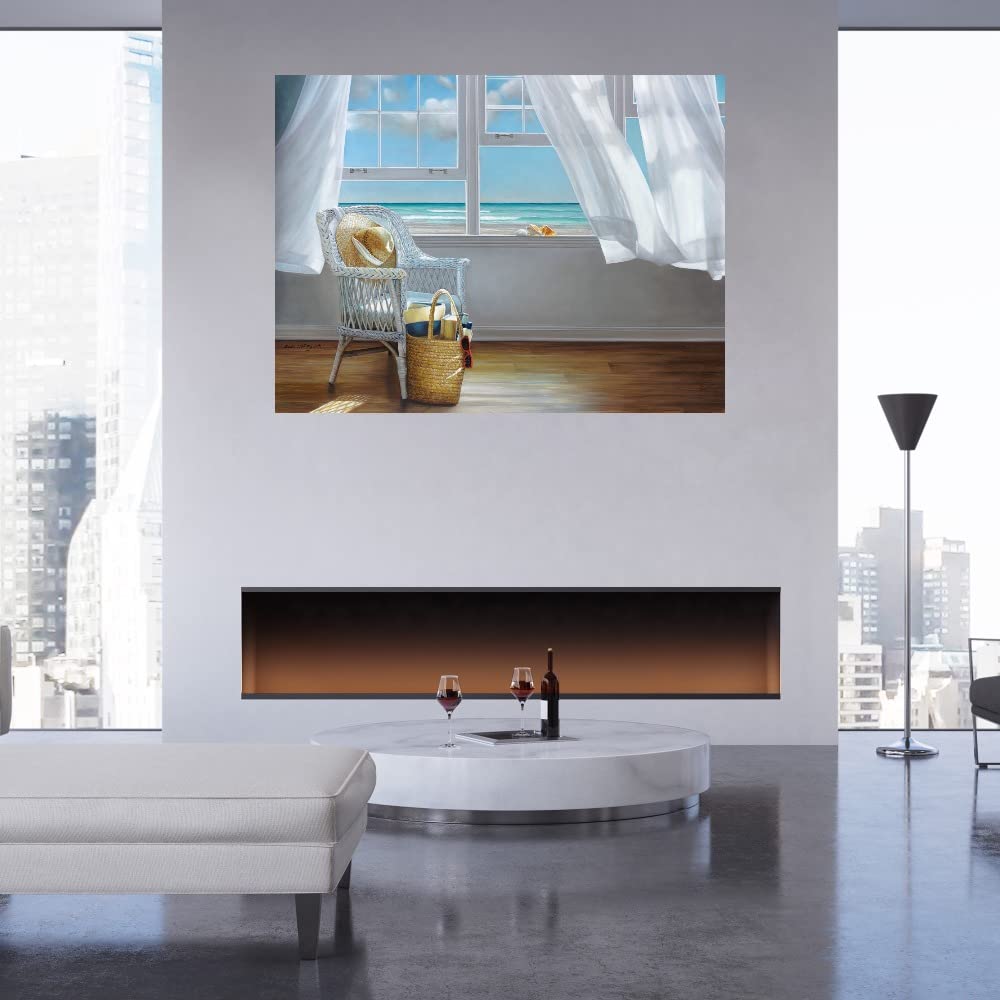 Karen Hollingsworth Fine Art Canvas Wall Decor - Sense Memory Painting for Living Room, Bedroom, Office & More - Ready to Hang 56x42 Inches - Perfect for Home, Office & Commercial Spaces