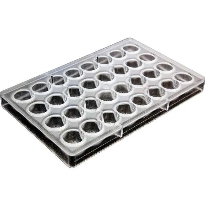 Premium Polycarbonate Chocolate Mold Set - 32 Unique Dome Shapes (13g, 1.14in Diameter) for Professional Baking, Candy Making & DIY Desserts - Perfect for Valentine's Day, Weddings & Holiday Treats