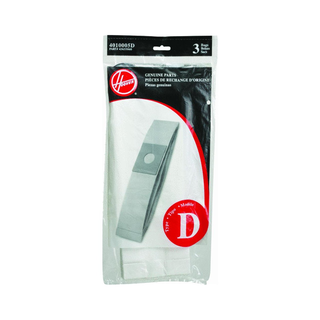 Hoover 4010005D Vacuum Bags - Compatible with Hoover Cleaners
