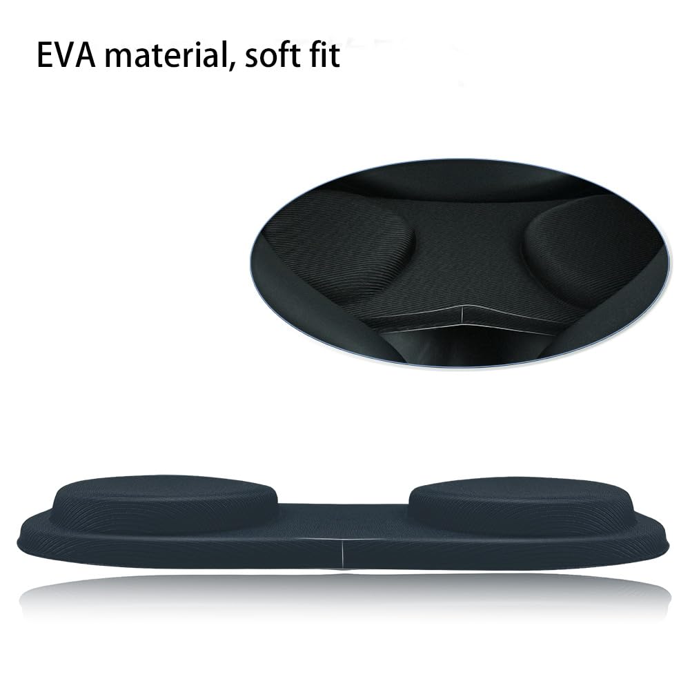Meta Quest 3 VR Headset Accessories Set - Eye Cushion, Head Strap, Button Cover, Lens Cap, Cleaning Cloth (Black) - Enhance Comfort & Protection for VR Gaming, Movies & Virtual Meetings