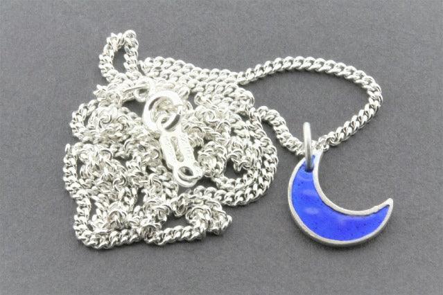 Blue Moon Pendant Necklace - Sterling Silver Jewelry for Women - Perfect for Everyday Wear, Gifts & Special Occasions