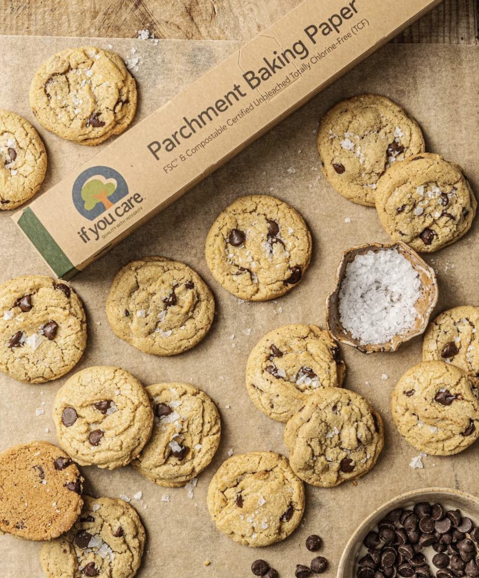 If You Care Unbleached Parchment Baking Paper - 70 Sq Ft, Eco-Friendly & Non-Stick for Baking, Roasting, and Cooking | Perfect for Cookies, Cakes, Bread & More