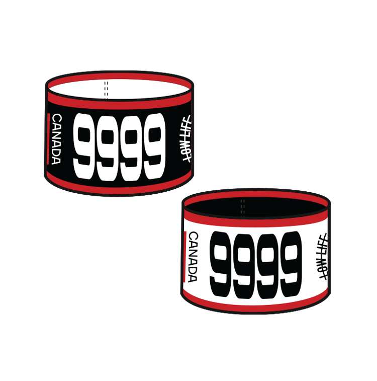 Reversible Swim Armbands for Kids - Team Canada Design - Adjustable & Safe Flotation Device for Swimming Lessons, Pool & Beach Activities