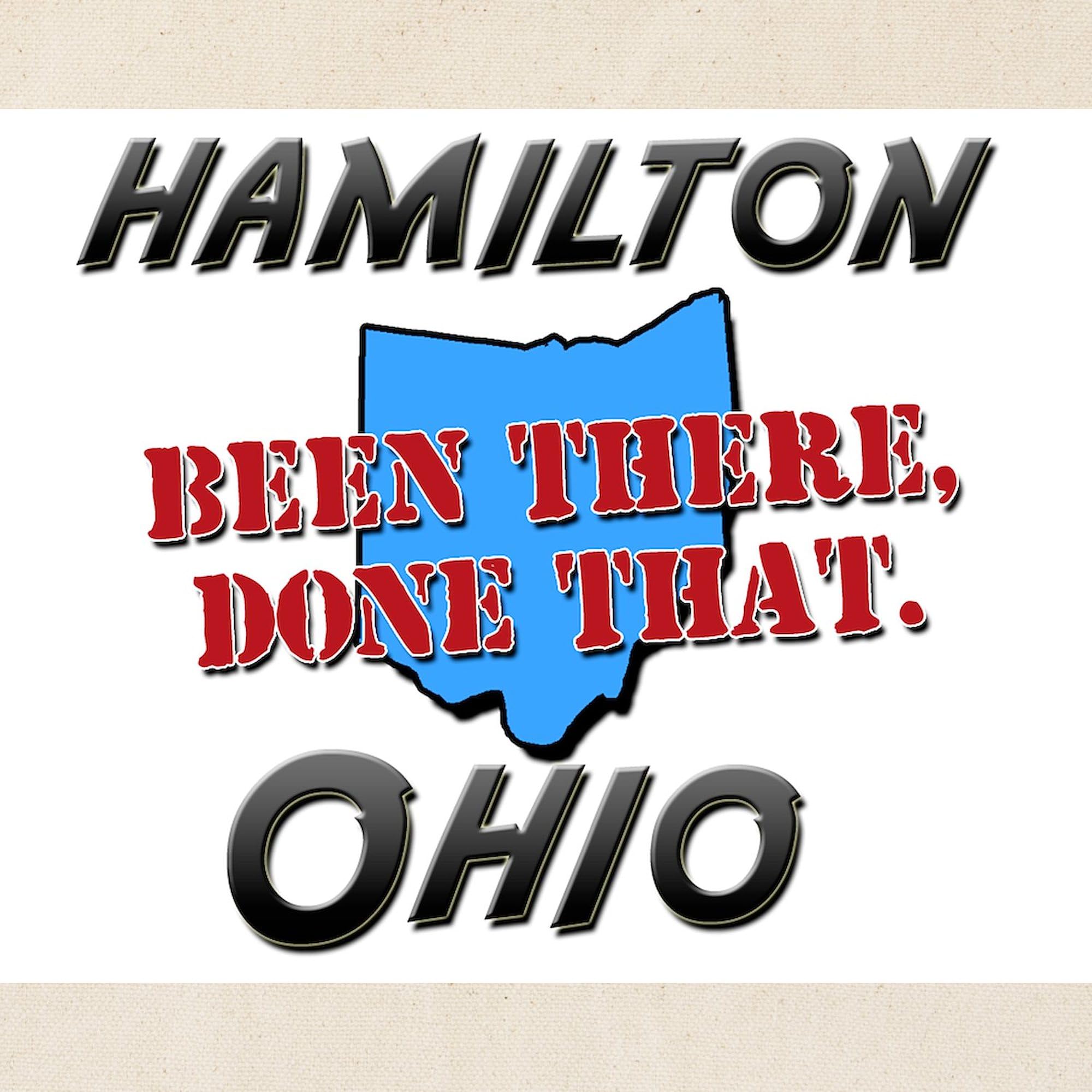 Hamilton Ohio Been There Done That Tote Bag - Natural Canvas Reusable Shopping Bag for Groceries, Beach & Everyday Use