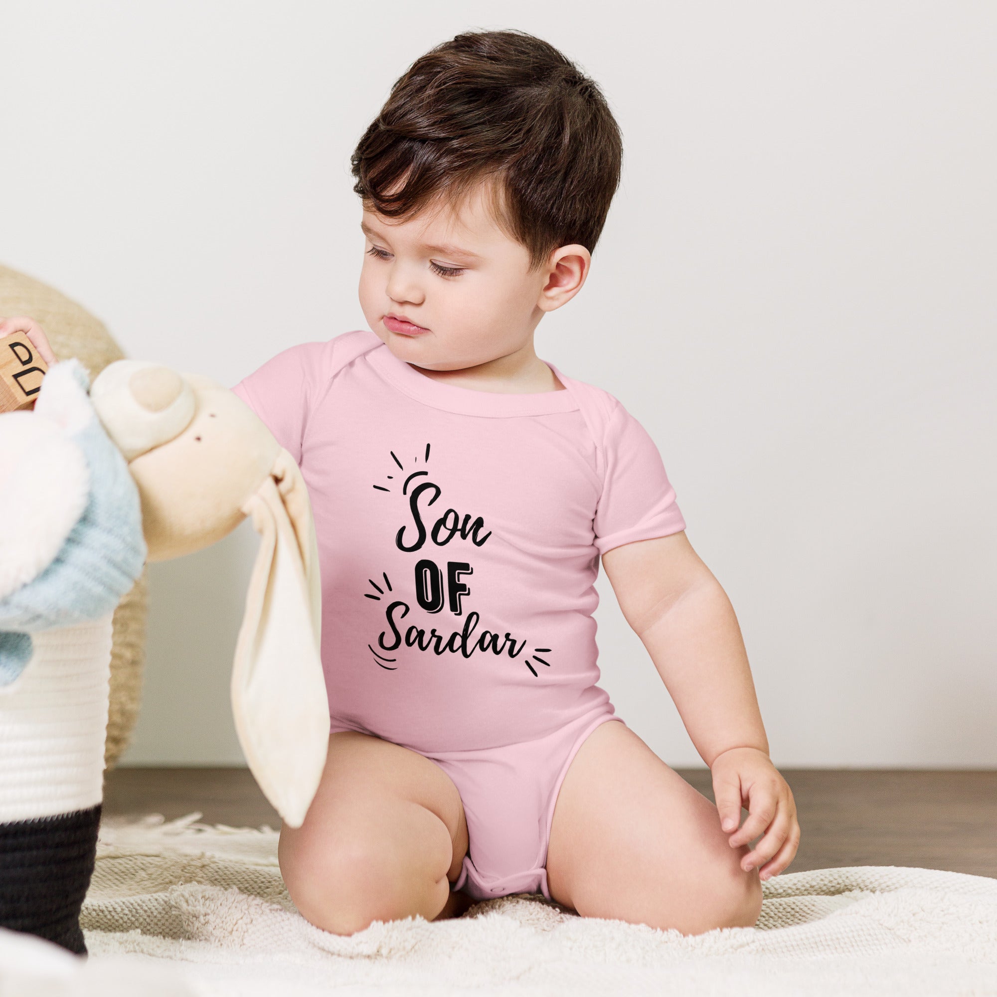 Son of Sardar Baby Onesies - Soft Cotton Bodysuits for Newborns & Infants | Perfect for Playtime, Daycare & Family Photos