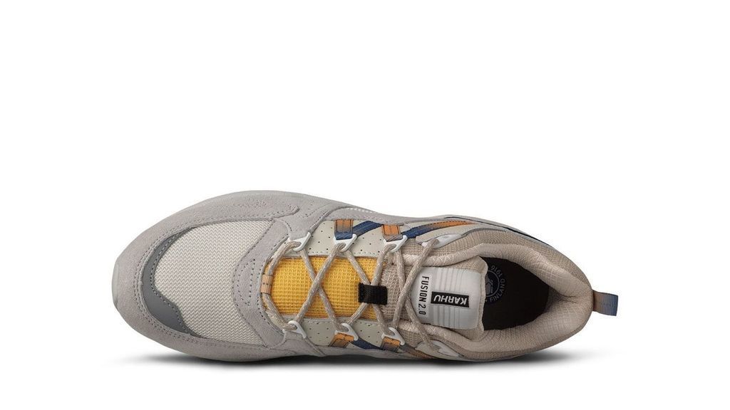 FUSION 2.0 Running Shoes - Lightweight & Breathable Foggy Dew/True Navy Athletic Sneakers for Men & Women | Perfect for Jogging, Gym Workouts & Daily Wear