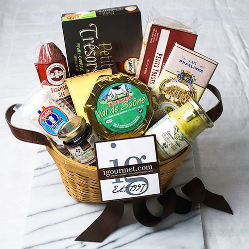 igourmet French Gourmet Classic Gift Box - Premium French Cheeses, Cured Meats, Artisanal Sweets & Specialty Foods | Perfect for Holidays, Corporate Gifts & Gourmet Food Lovers