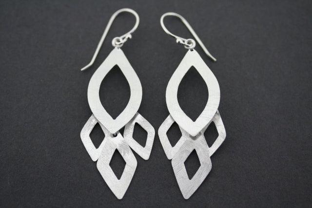 Hakea Drop Earrings for Women - Sterling Silver Dangle Earrings - Elegant Minimalist Jewelry for Daily Wear, Parties & Special Occasions