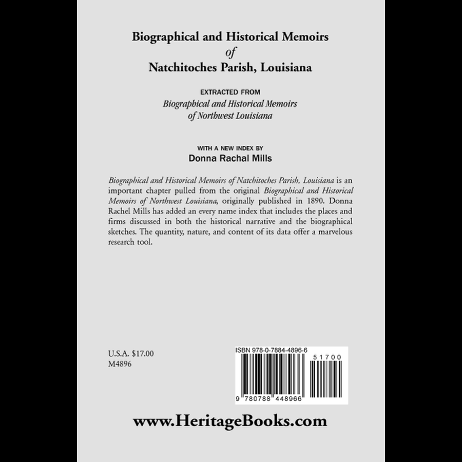 Biographical and Historical Memoirs of Natchitoches Parish, Louisiana - Explore Local History & Genealogy Research for Ancestral Discoveries