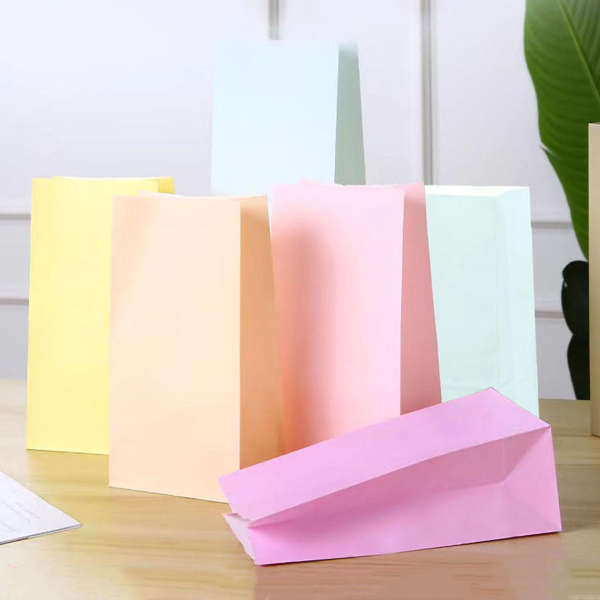 24-Piece Pastel Colored Birthday Gift Bags Set - 2