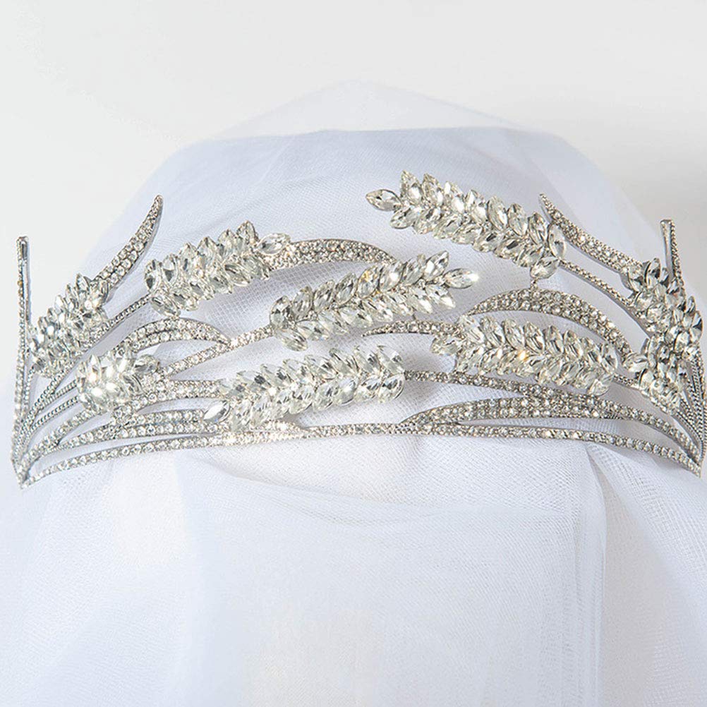 Sparkling Crystal Wedding Tiara - Elegant Rhinestone Bridal Hair Crown for Bride, Bridesmaids & Prom | Perfect for Weddings, Proms, Pageants & Special Occasions