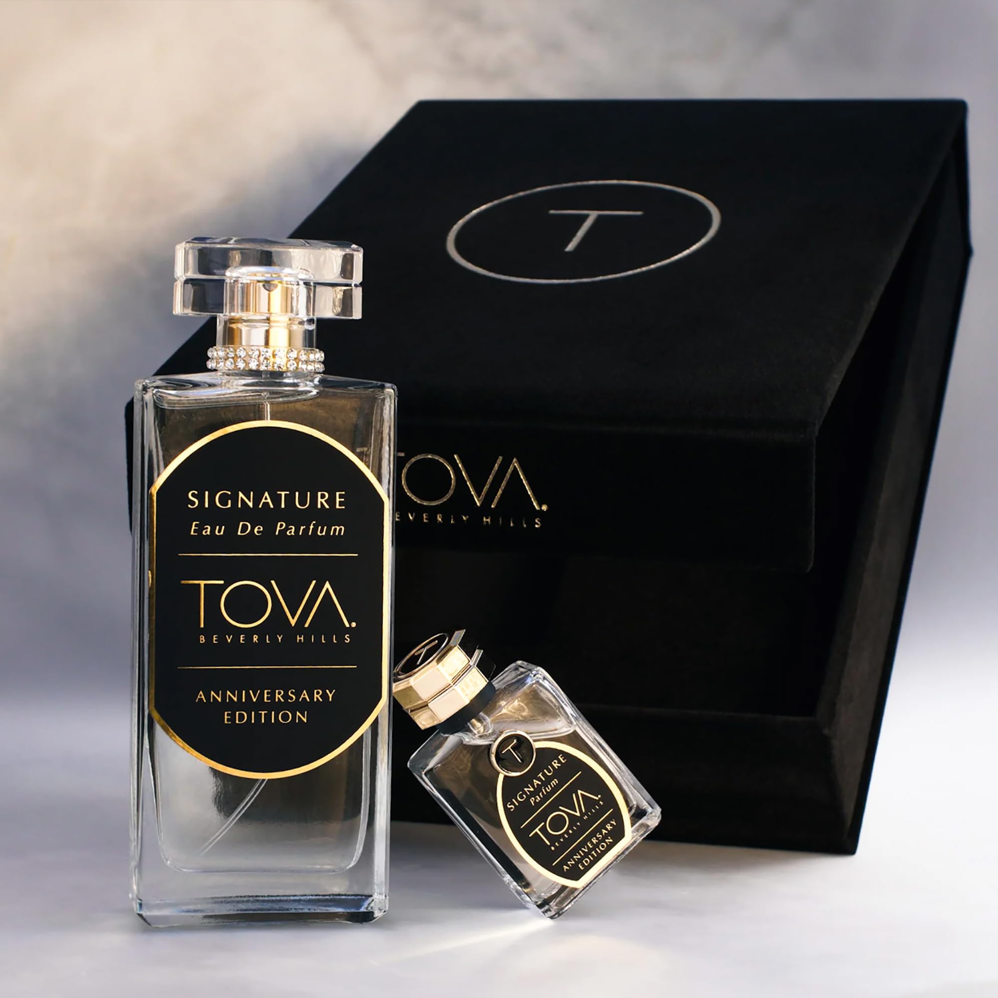 Tova Signature Eau De Parfum Anniversary Gift Set - 3.4oz + 0.5oz Perfume Bottles for Women, Luxury Fragrance Collection for Date Night & Special Occasions