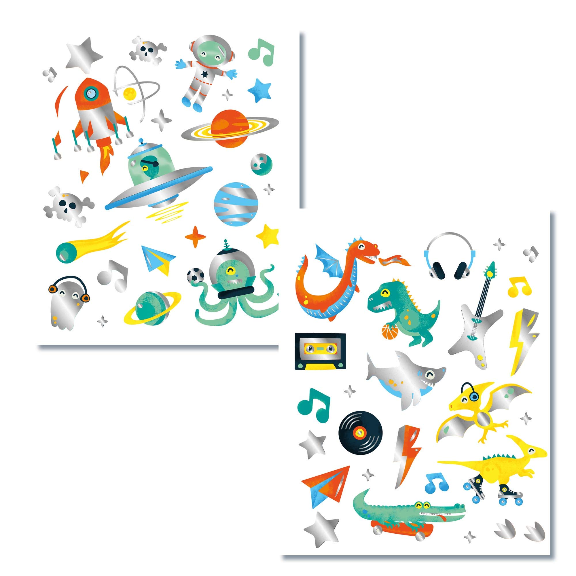 SES Creative 14281 Safe & Fun Temporary Tattoos for Kids - Non-Toxic, Washable, Perfect for Birthday Parties, Halloween & Dress-Up Play