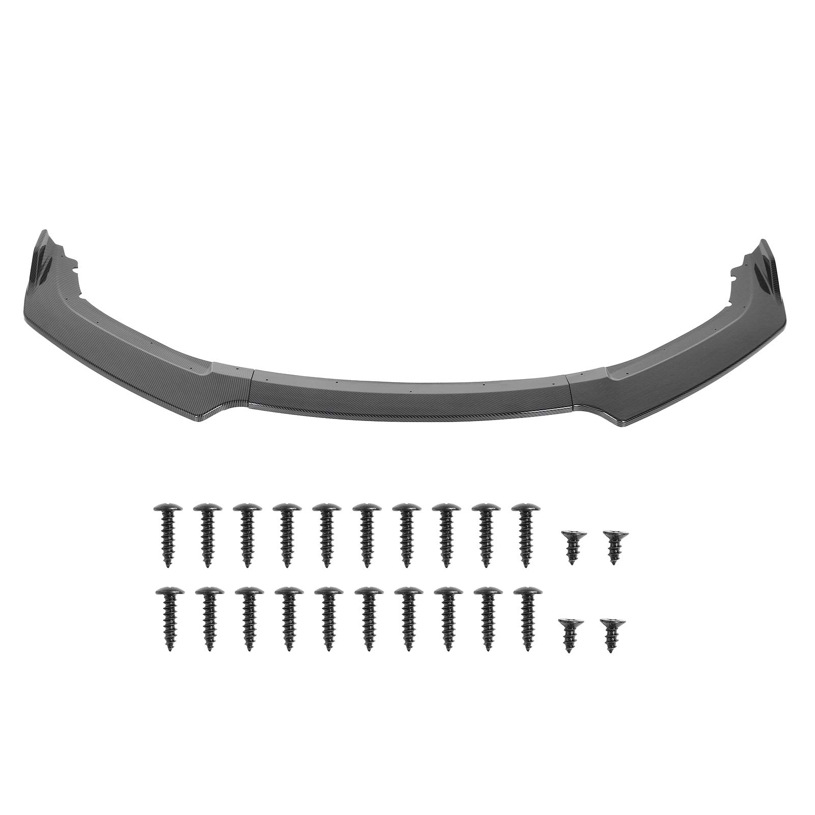 Carbon Fiber Front Bumper Lip Splitter Winglets Canards Body Kit for 2016-2020 Honda Civic - Aggressive Styling & Enhanced Aerodynamics for Street Racing & Car Shows