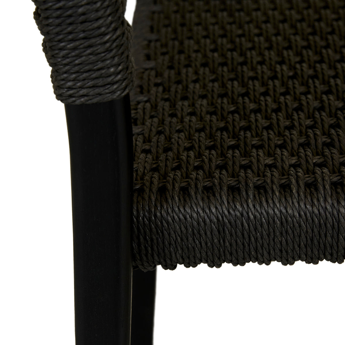 Anton Paper Cord Bar Stool - Natural Woven Seat, Adjustable Height, Modern Kitchen & Dining Room Furniture for Home, Bar, Cafe, and Restaurant Use
