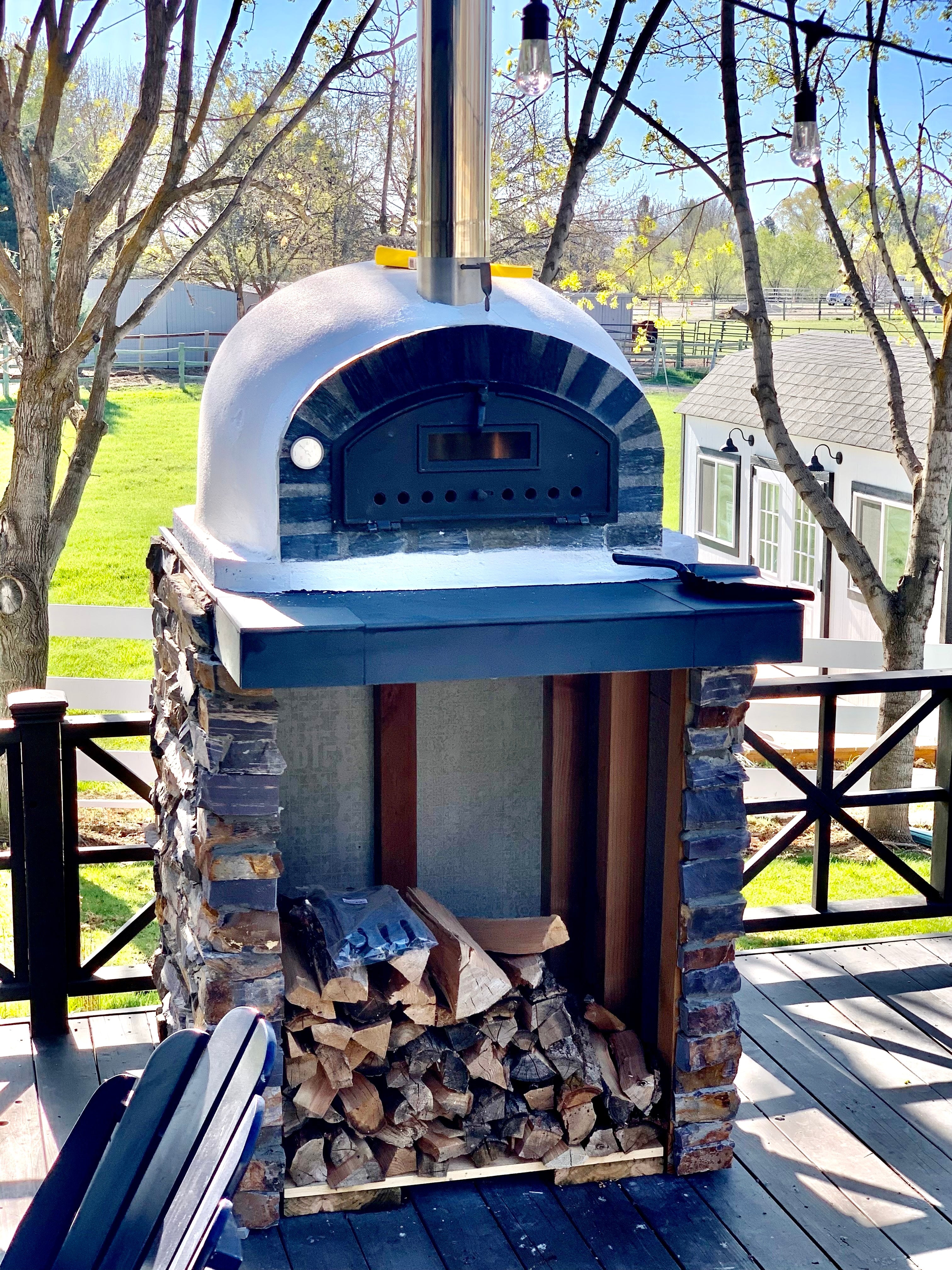 Premium PIZZAIOLI Pizza Oven Stone Arch - Hybrid Outdoor Pizza Oven for Backyard, Patio & Restaurant Use - Perfect for Wood Fired & Gas Cooking