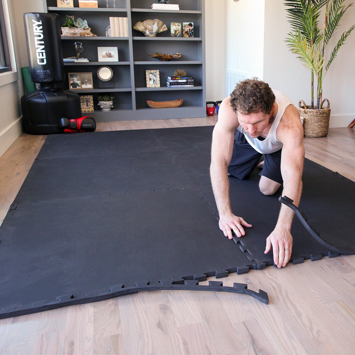 Reversible 1.5 Inch Thick Foam Puzzle Play Mat - Non-Slip Floor Tiles for Kids Playroom, Nursery & Gym - Perfect for Baby Crawling, Toddler Playtime & Home Workouts
