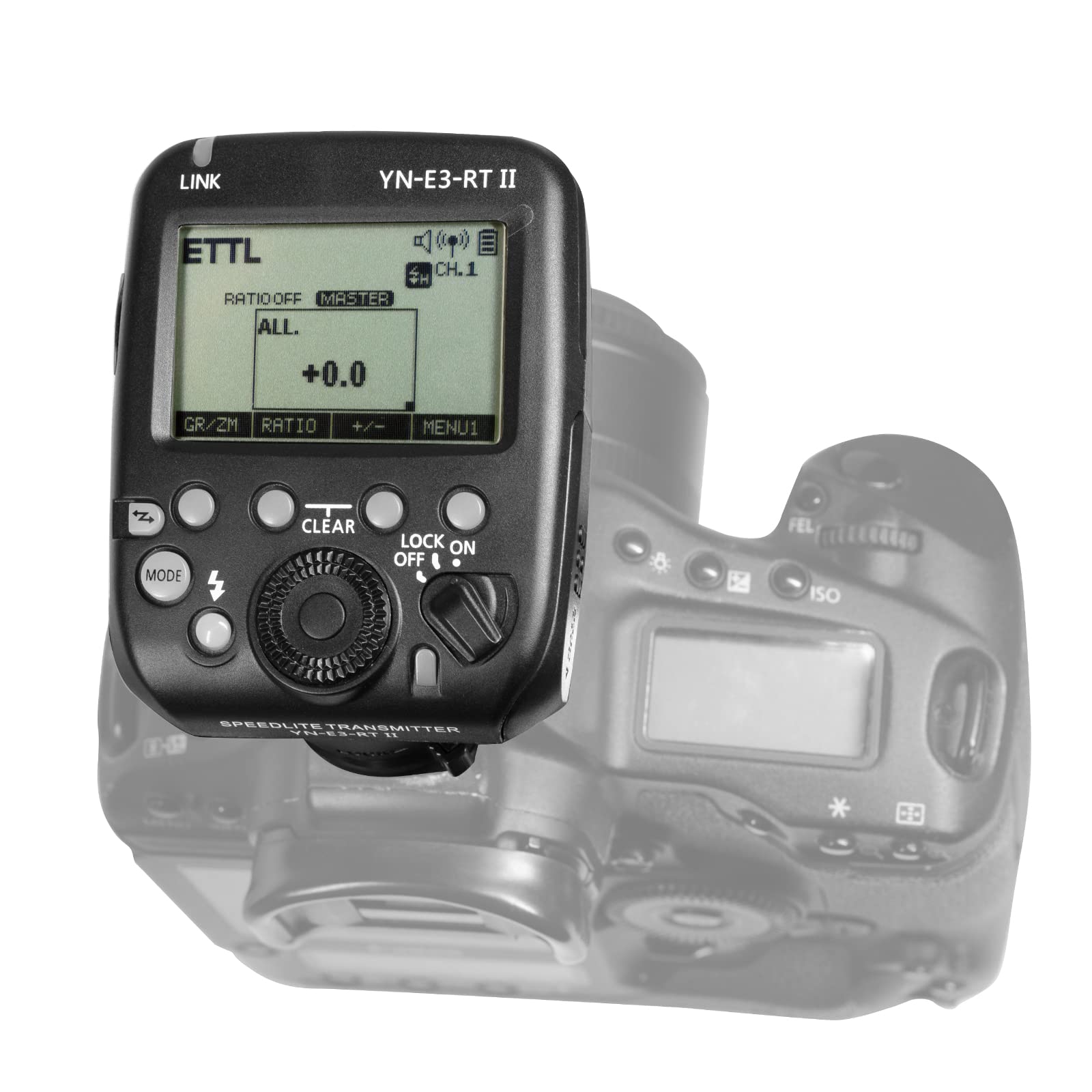 YONGNUO YN-E3-RT II Wireless Flash Trigger & TTL Transmitter for Canon Speedlites - Compatible with ST-E3-RT, 600EX-RT(II), YN968EX-RT, YN600EX-RT(II), YN686EX-RT | Perfect for Studio Photography & Outdoor Flash Shooting