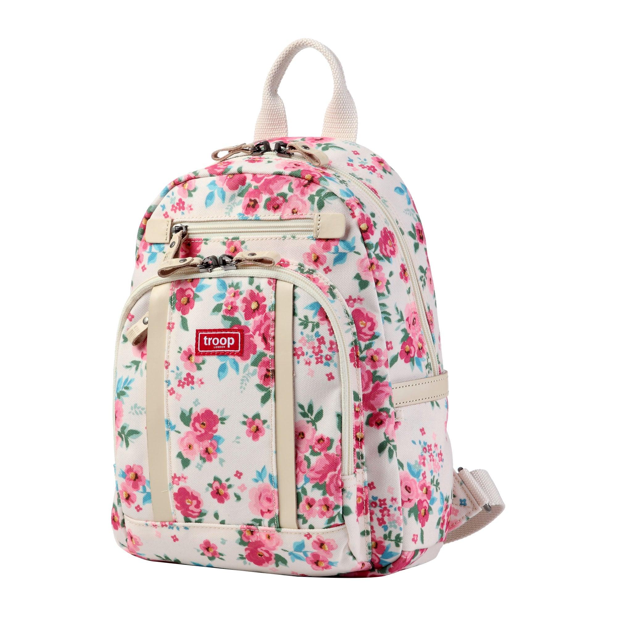 TRP0255 Troop London Classic Canvas Backpack Small - Durable School & Travel Backpack for Men & Women - Perfect for College, Commuting & Outdoor Adventures