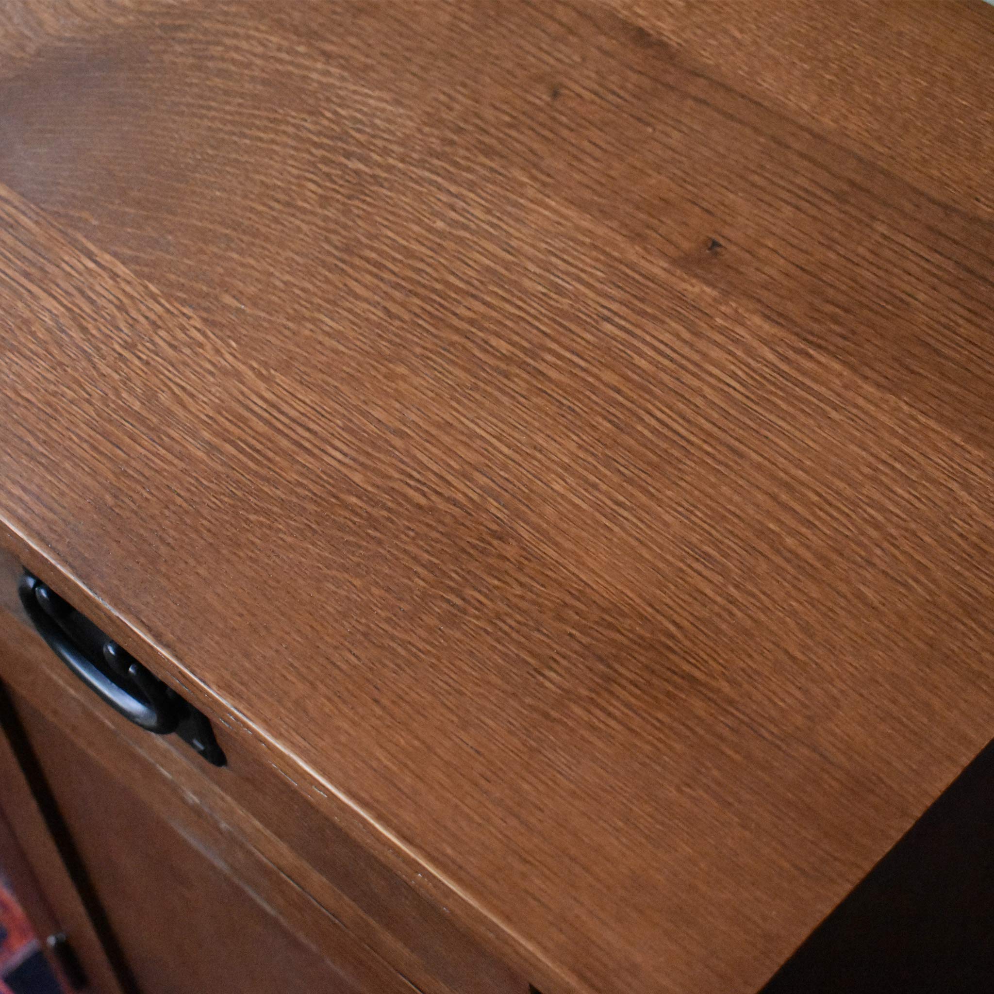 Mission Style Arts and Crafts Nightstand with 1 Door and 1 Drawer - Perfect for Bedroom, Living Room, or Home Office Storage