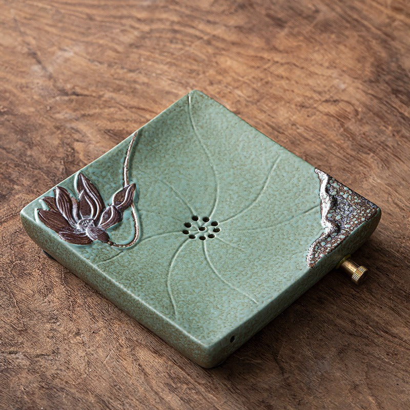 Japanese Coarse Pottery Kyusu Teapot with Lotus Design - Handmade Ceramic Tea Set for Green Tea, Matcha & Herbal Tea - Perfect for Tea Ceremonies, Home Brewing & Gifting