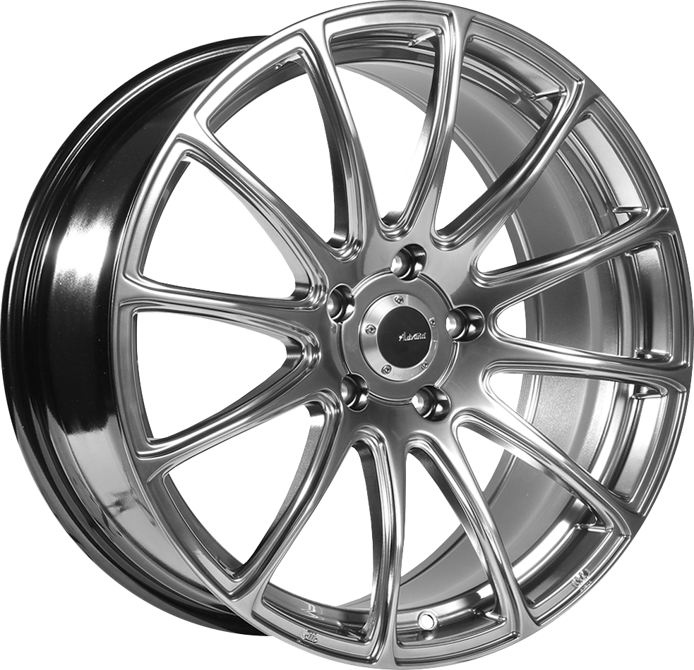 Advanti Svelto Titanium Mirror 20x10 +42 5x120mm 74.1mm Wheel Rims - High Performance Alloy Wheels for Cars, Trucks & SUVs - Perfect for Racing, Off-Road & Custom Builds