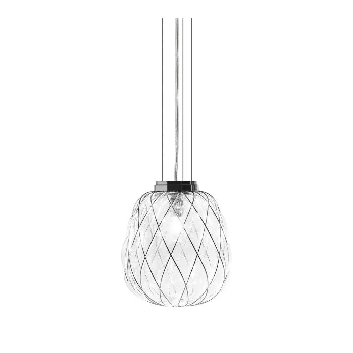 FontanaArte Pinecone Suspension Lamp - Modern Glass Ceiling Light Fixture for Dining Room, Living Room & Bedroom Decor