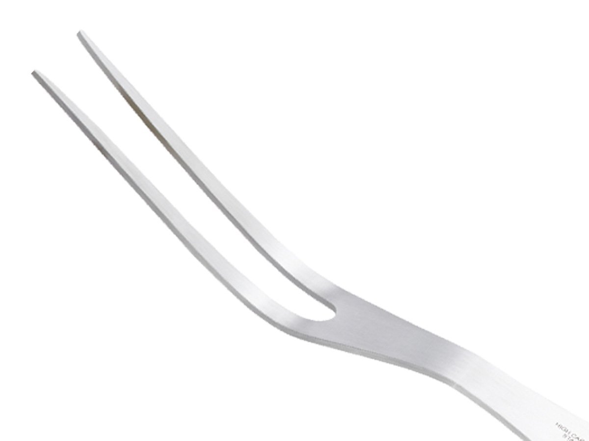 Mercer Culinary Hell's Handle Heat Resistant Cook's Fork - 8 Inch Stainless Steel with 13.5 Inch Overall Length - Perfect for Grilling, BBQ, and Professional Kitchen Use