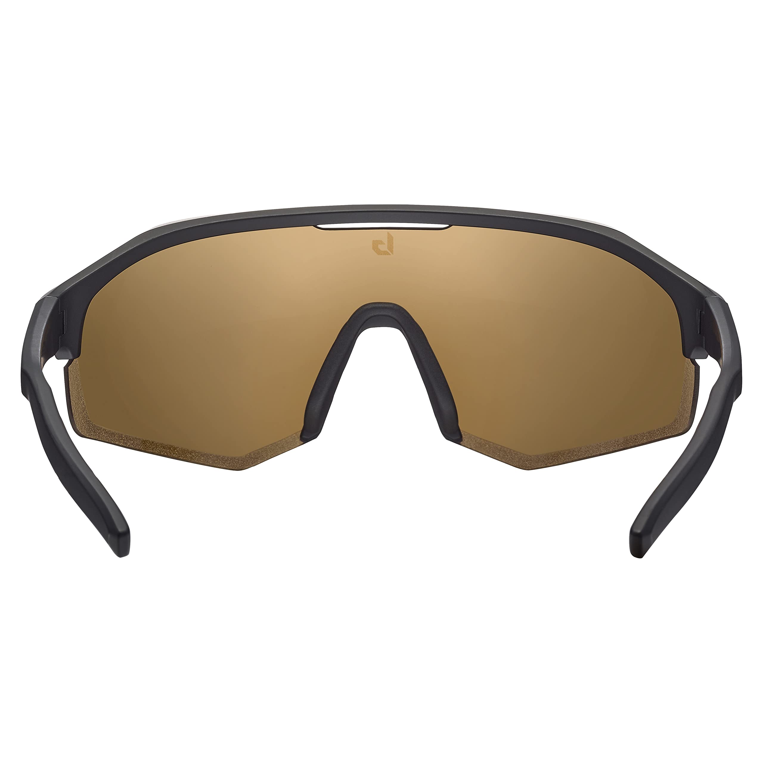 Bollé BS014002 Lightshifter XL Sunglasses - Black Matte Frame with Brown Blue Lenses for Running, Cycling & Outdoor Sports