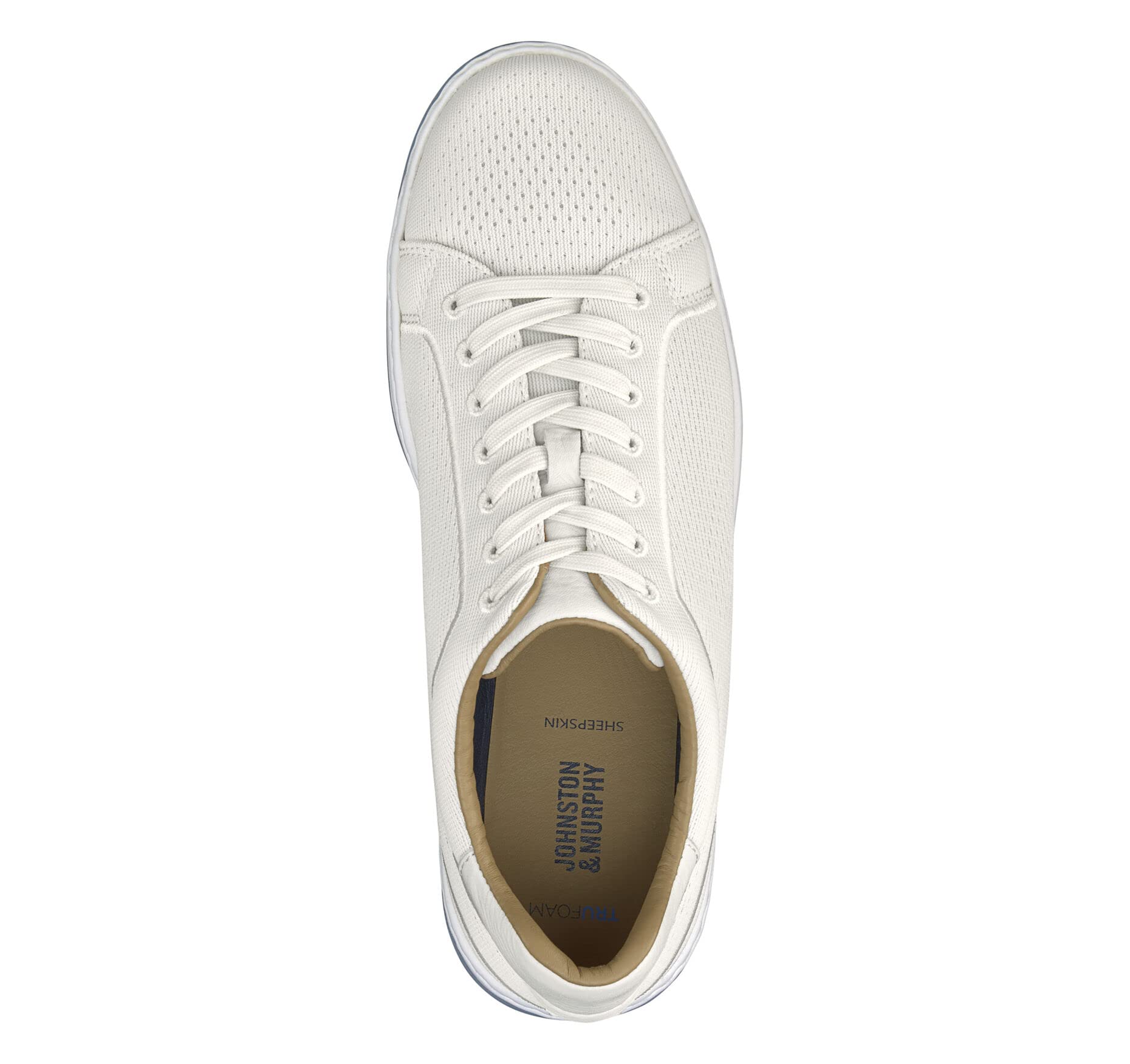 Johnston & Murphy Men’s Daxton Knit Lace-Up Sneakers - Comfortable Walking Shoes with TRUFOAM Cushioned Footbed & Durable Rubber Sole | Casual Shoes for Men, Breathable Knit Design | Perfect for Daily Wear, Office, and Light Outdoor Activities