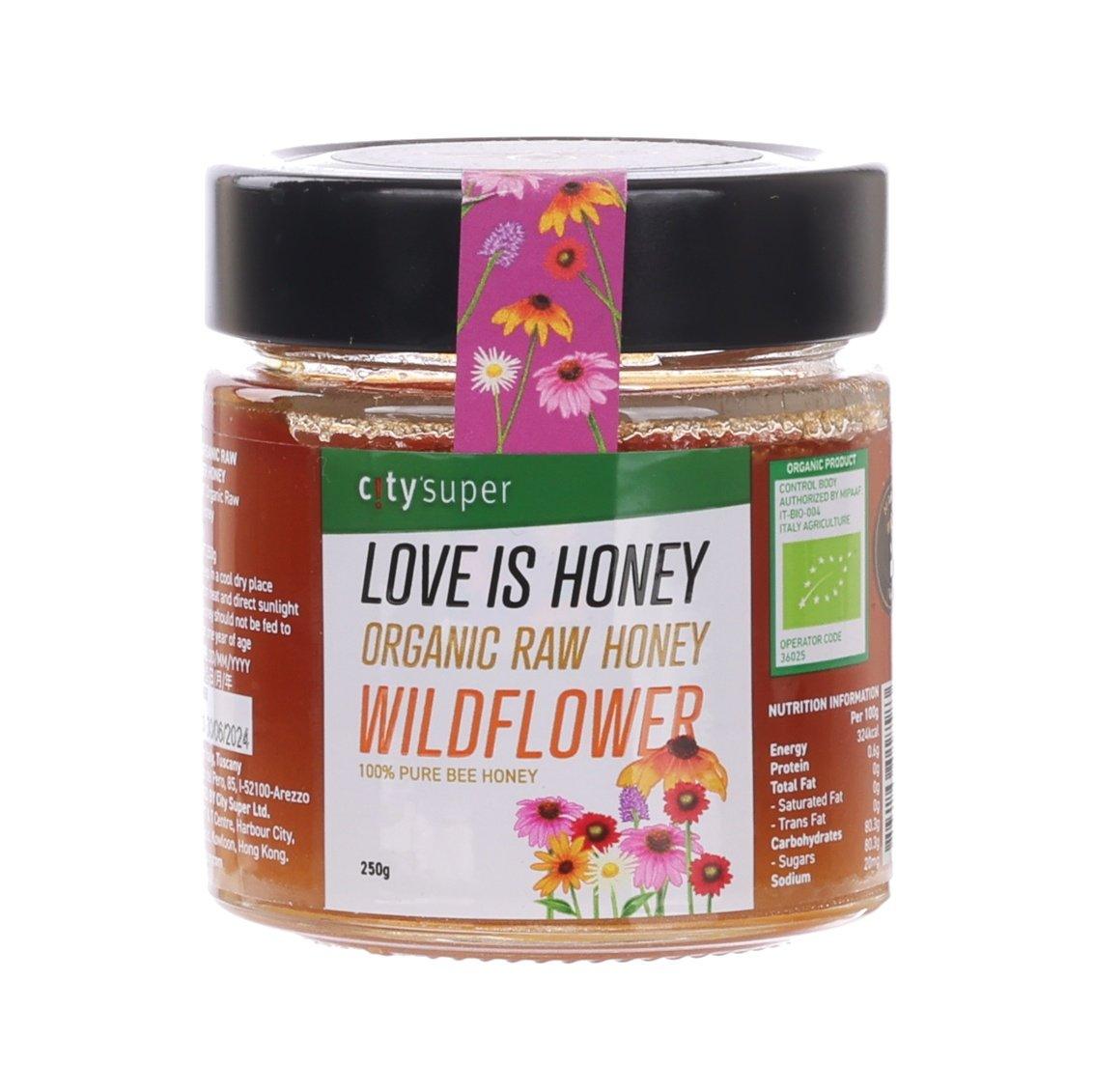 Organic Raw Wildflower Honey - Pure, Natural & Unfiltered (250g) | Premium Artisanal Honey for Tea, Baking & Healthy Lifestyle | CITYSUPER