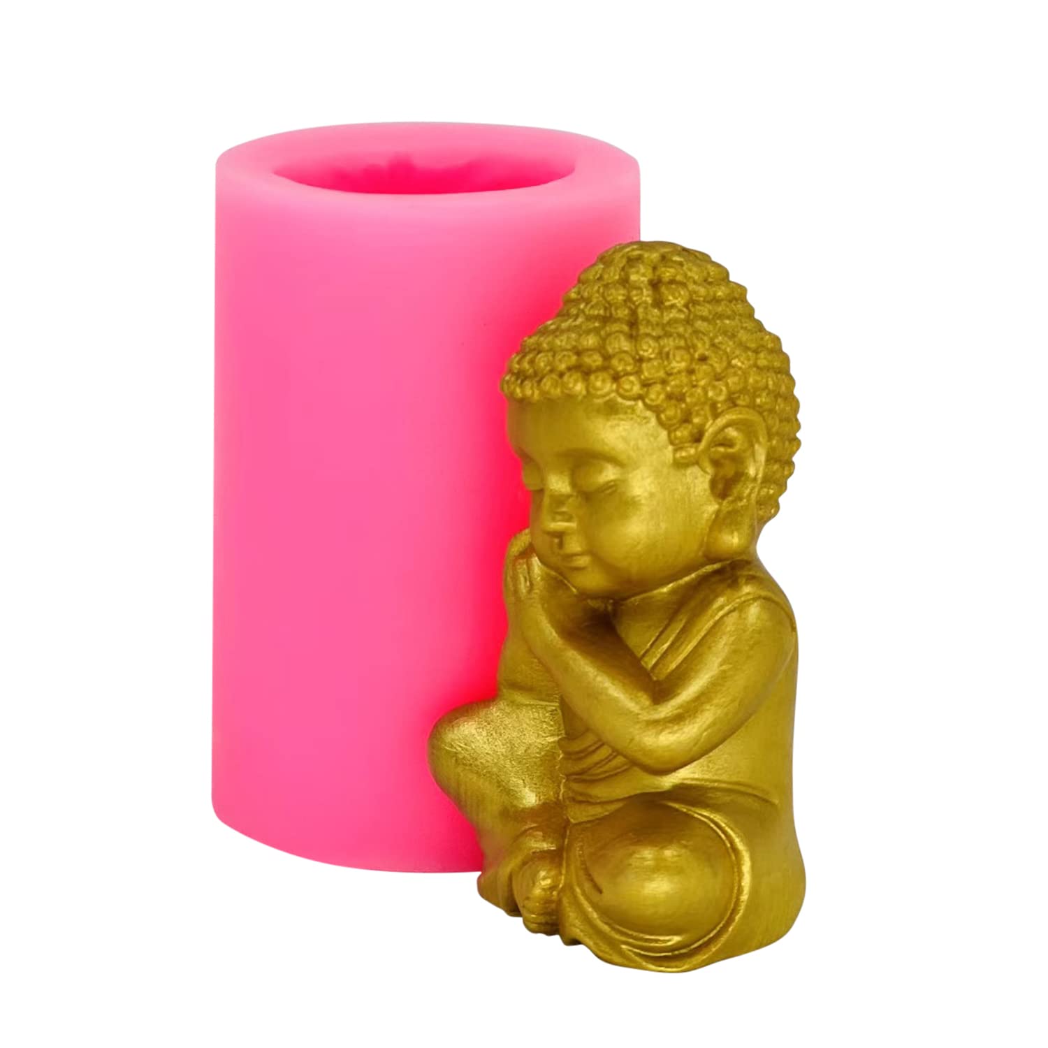 Buddha Silicone Mold for Candles, Soap Making, Resin Art & DIY Crafts - Perfect for Home Decor, Gifts & Meditation Spaces