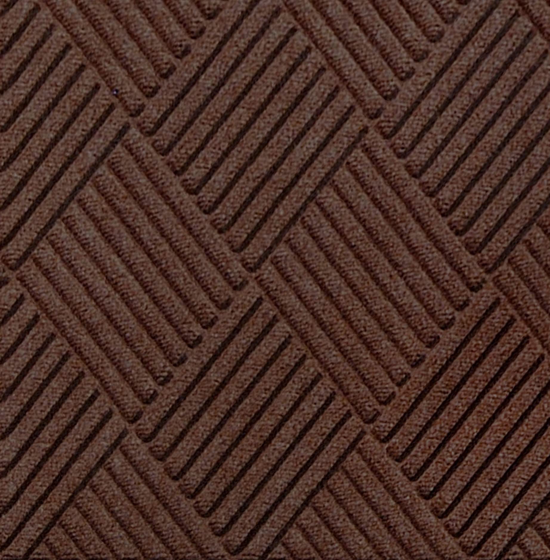 Premium M+A Matting 272 Waterhog Grand Classic Indoor/Outdoor Doormat - 3.3' x 6' Half Oval Polypropylene Fiber with Non-Slip SBR Rubber Backing - 3/8