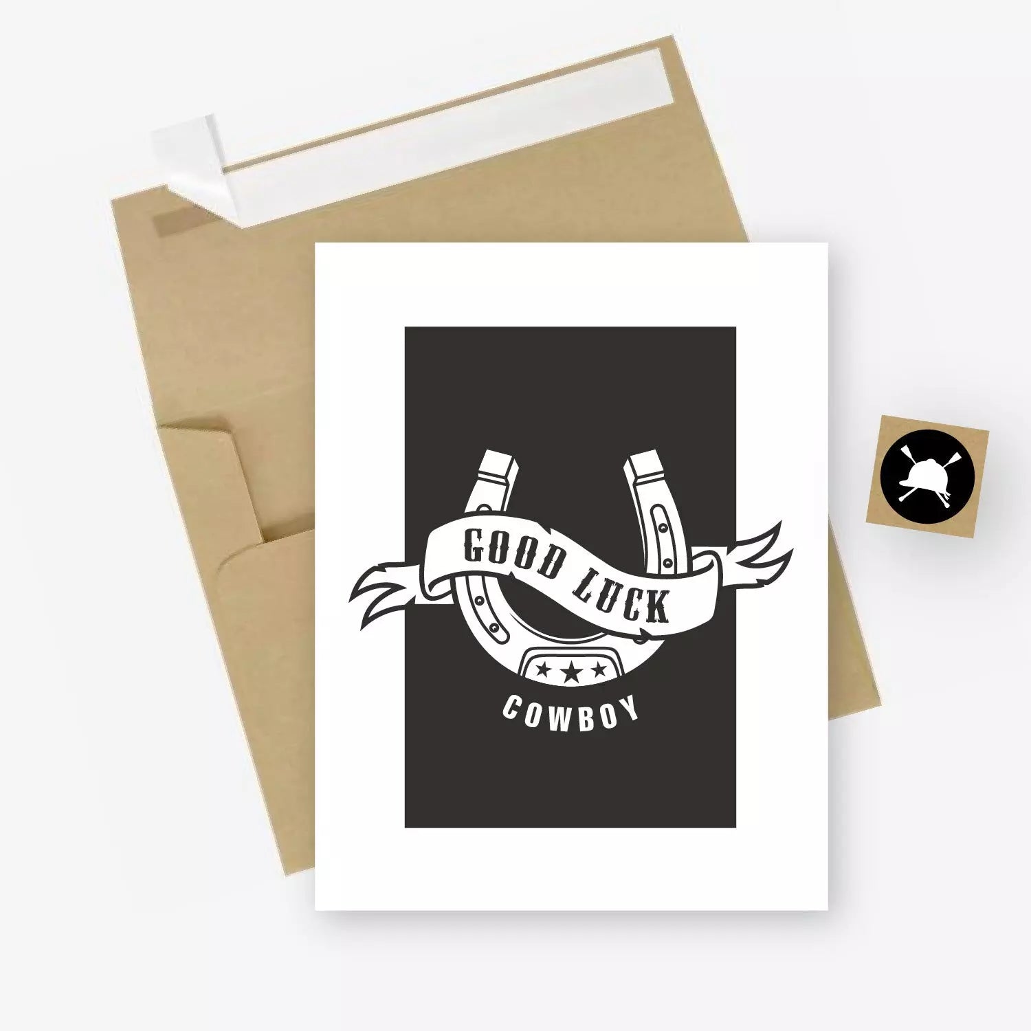 Good Luck Cowboy Western Style Decor - Perfect for Home, Office & Ranch Themed Parties