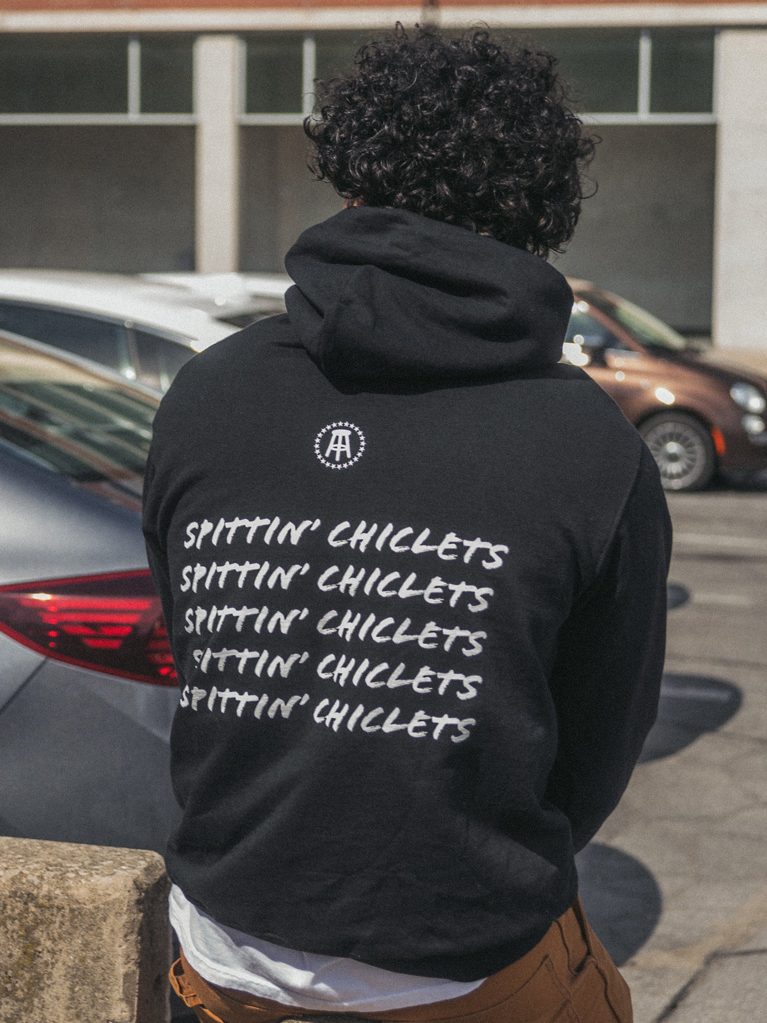 Barstool Sports Spittin' Chiclets Repeat Pullover Hoodie - Men's Casual Sweatshirt for Sports Fans & Streetwear