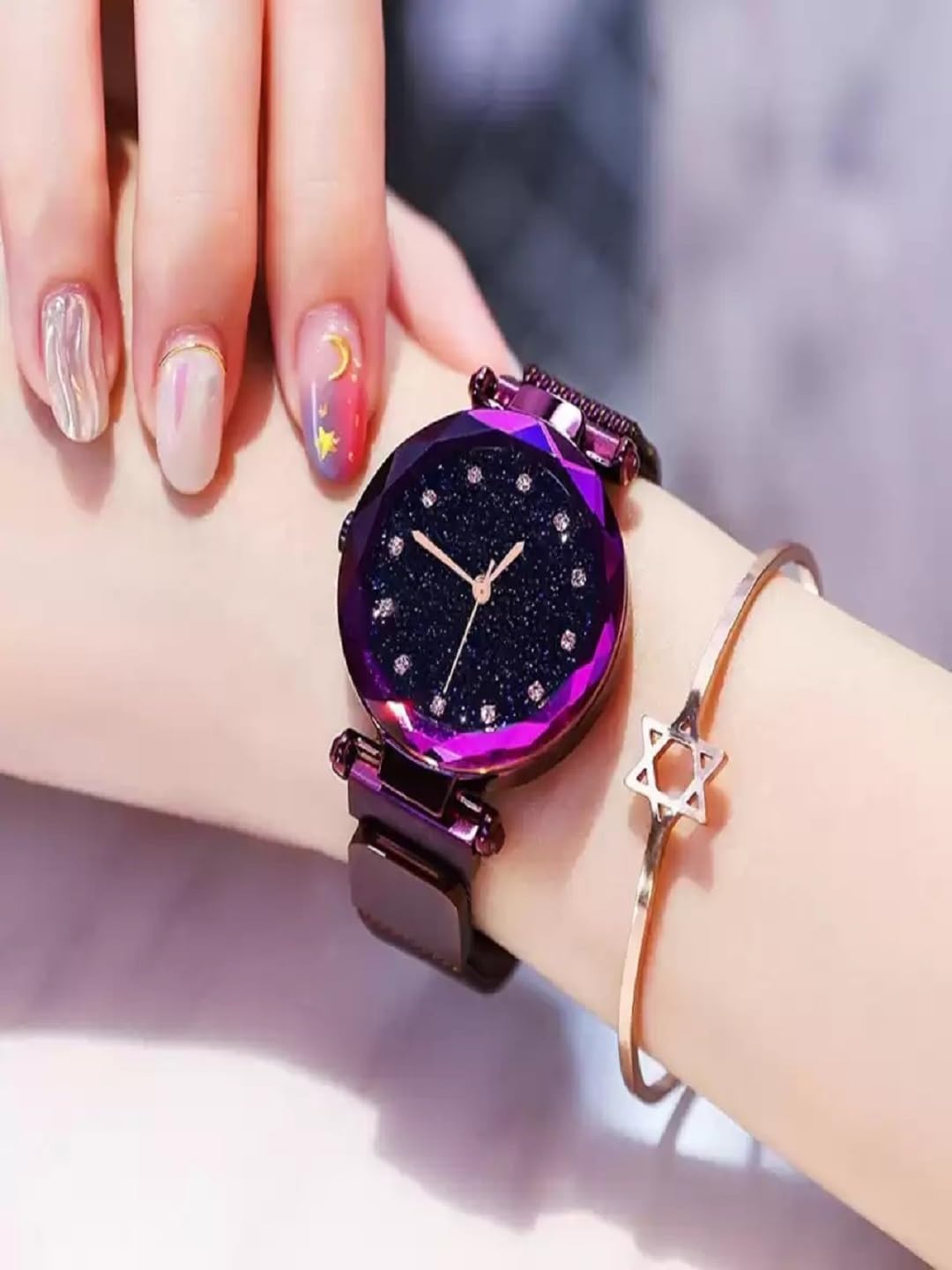 Trendy Magnetic Belt Watches for Women & Girls - Stylish SR-723 AT-7231 Watch - Perfect for Casual Wear, Office & Special Occasions (Pack of 1)