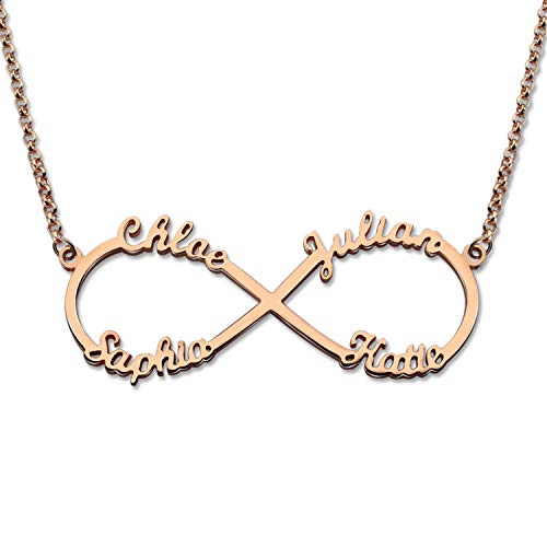 4 Name Rose Gold Plated