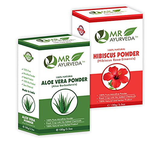 Hibiscus Powder + Aloe Vera Powder