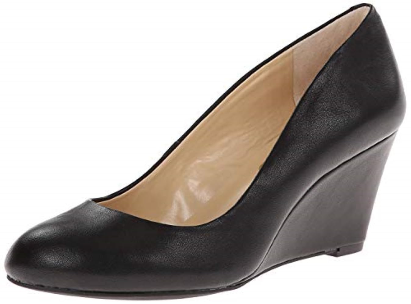 Jessica Simpson Women's Sampson Round Toe Wedge Heel Pumps - Comfortable Dress Shoes for Work, Party & Special Occasions