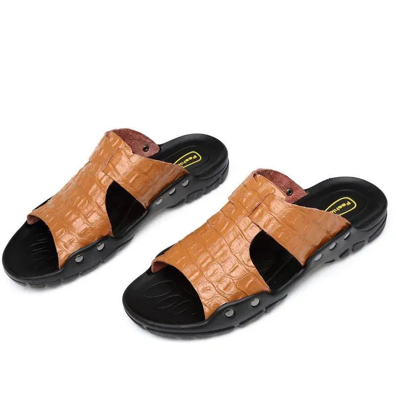 Valston Genuine Leather Sandals for Women - Comfortable Summer Casual Shoes - Perfect for Beach, Vacation & Outdoor Walking