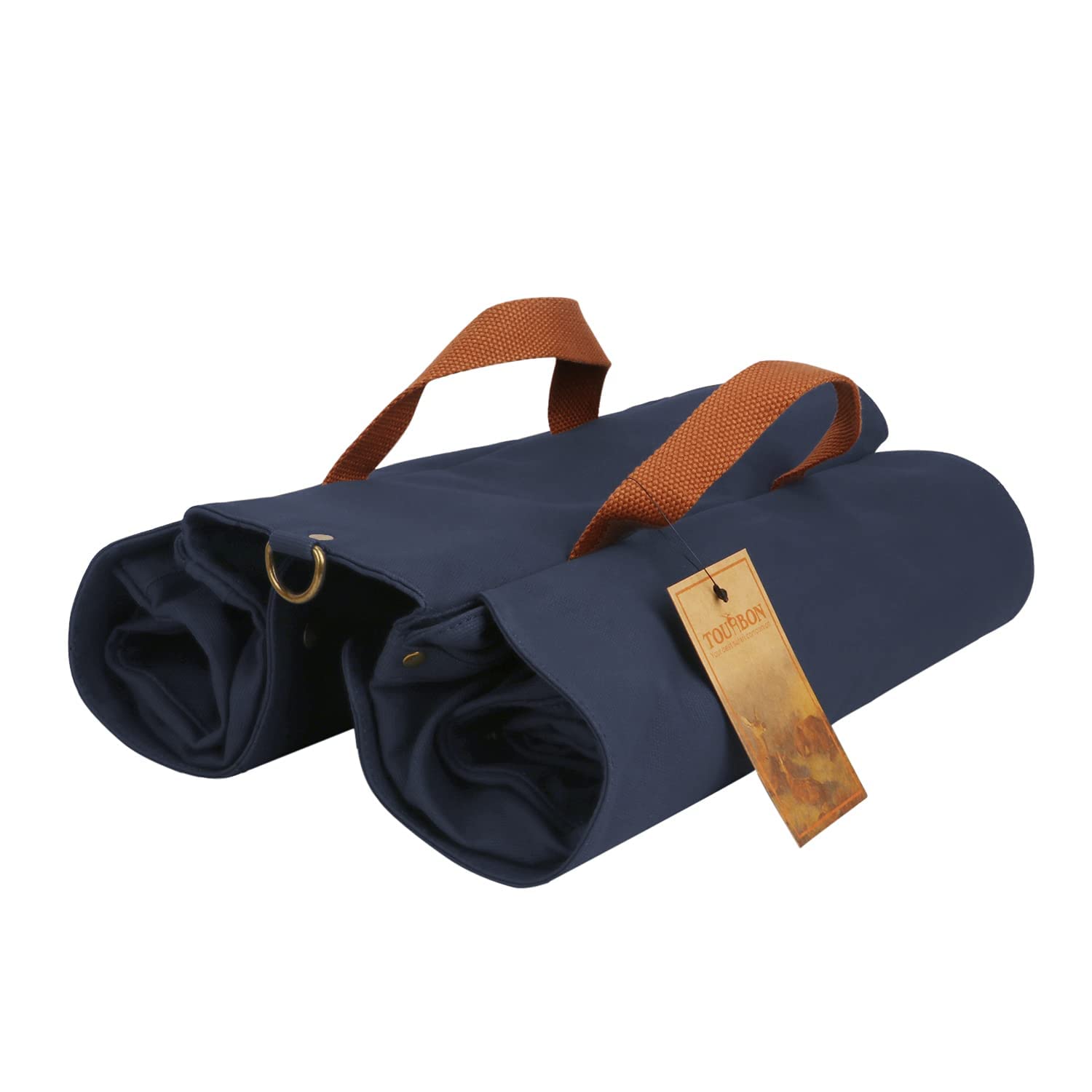 Waterproof Canvas Bike Pannier Bag - Foldable Rear Seat Trunk Bag for Bicycles (Roll-Up Design, Double Storage) - Perfect for Commuting, Grocery Shopping & Outdoor Adventures