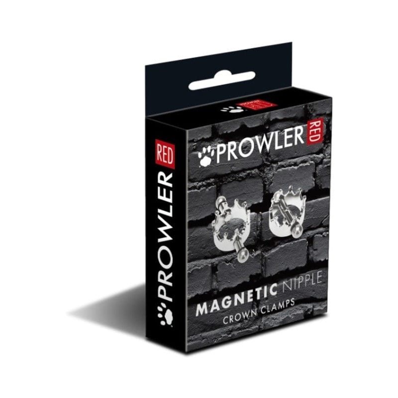 Prowler RED Magnetic Nipple Crown Clamps - Stainless Steel Jewelry for Body Piercing, BDSM, Fetish & Play - Perfect for Nipple Play, Sensation Enhancement & Fashion Accessories