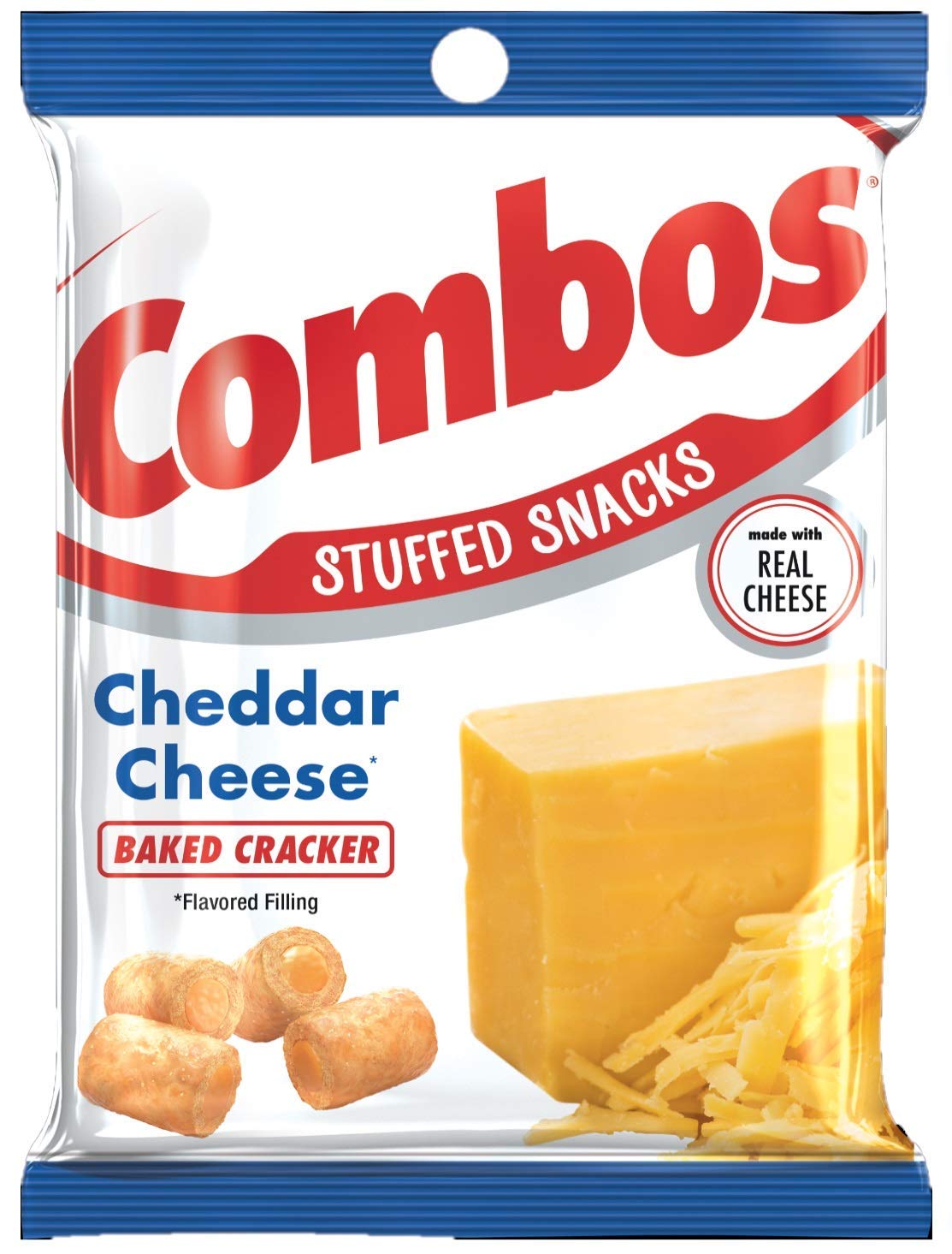 COMBOS Variety Pack Snacks - Cheddar Cheese Crackers, Pepperoni Pizza, Pretzels & Buffalo Blue Cheese, 6.3oz (5 Pack) | Perfect for School Lunches, Office Snacks & Road Trips